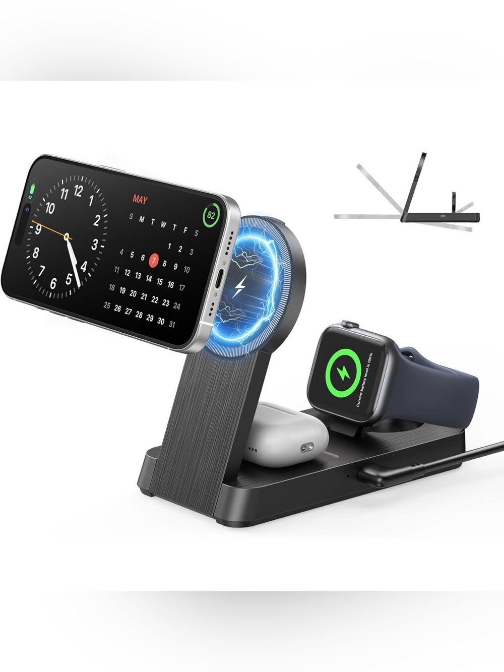 3 in 1 Magnetic Wireless iPhone Charger